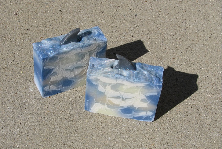 Shark fin soap